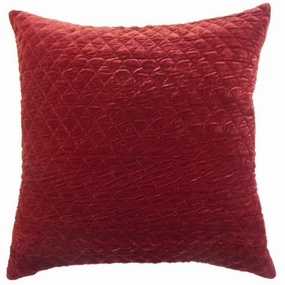 Rajani Diamond Euro Sham Cranberry pillowcases,cotton pillow covers,bed linen