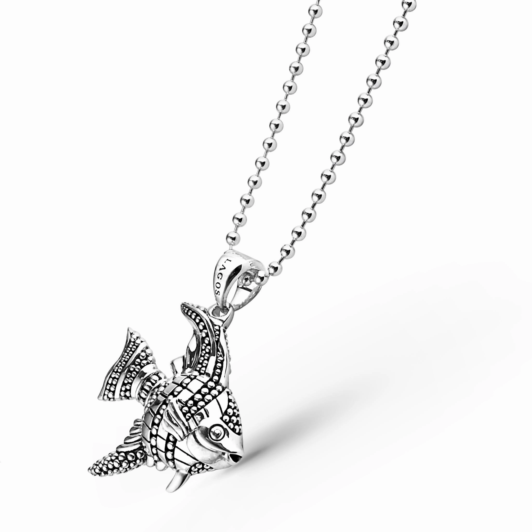 Rare Wonders Angel Fish Pendant Necklace