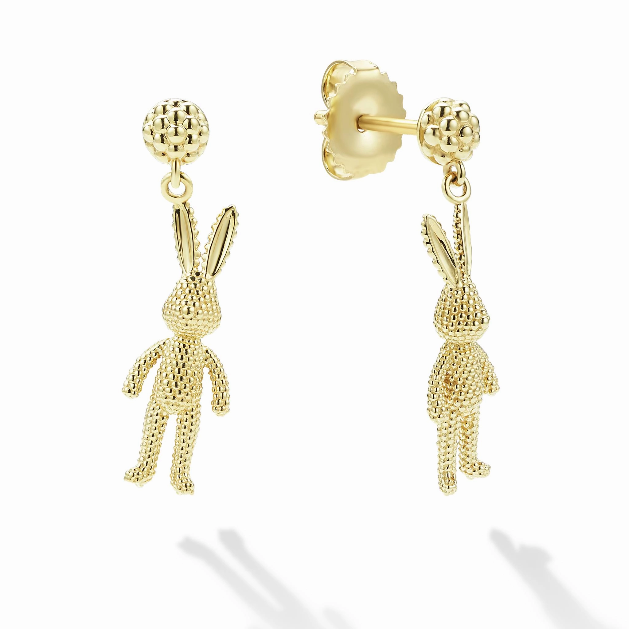 Rare Wonders Petite 18K Gold Karat Drop Earrings