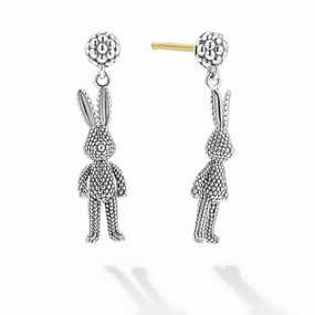Rare Wonders Petite Silver Karat Drop Earrings