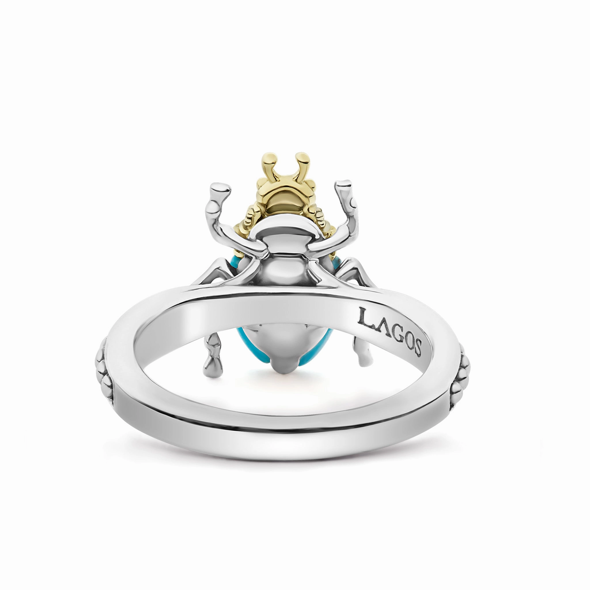 Rare Wonders Turquoise Beetle Diamond Ring