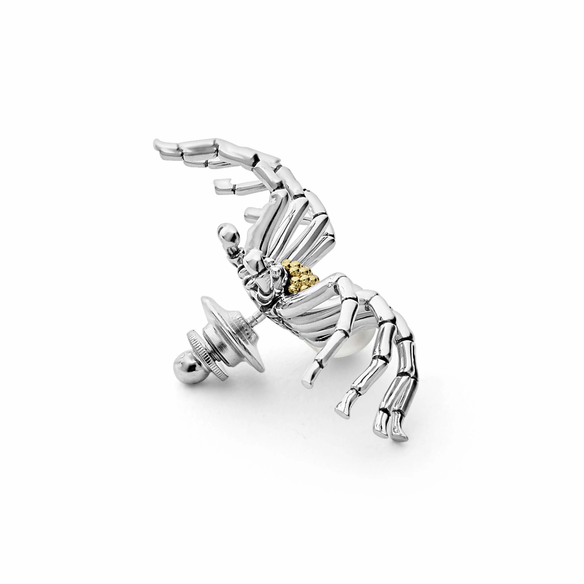 Rare Wonders Two Tone Pearl Spider Pin