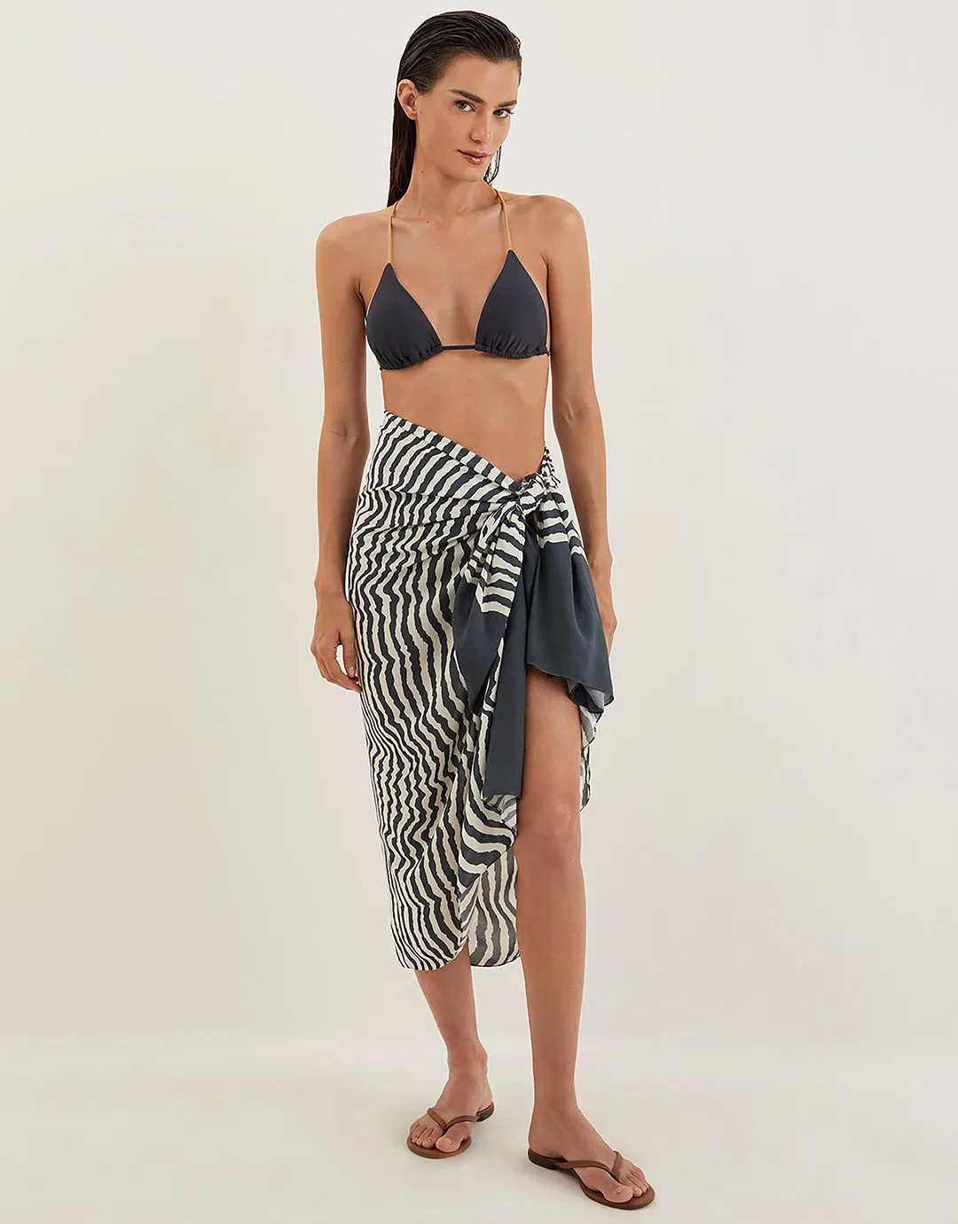 Ravine Printed Sarong - Stripe