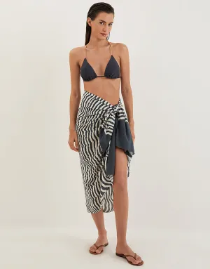 Ravine Printed Sarong - Stripe