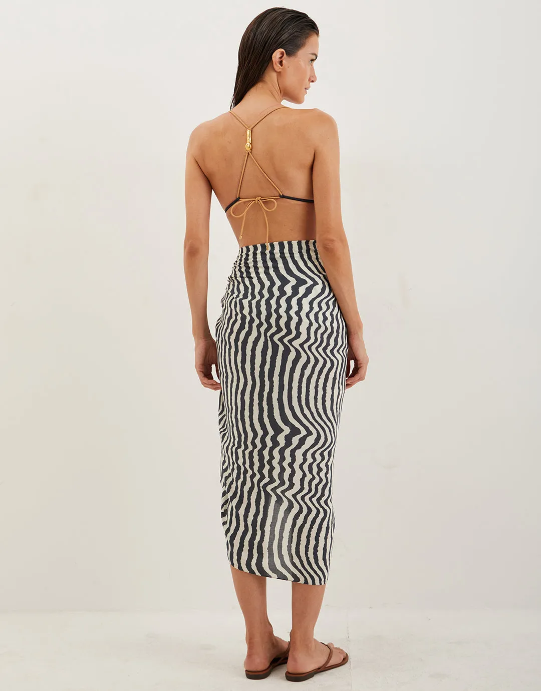 Ravine Printed Sarong - Stripe