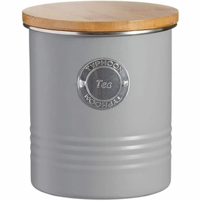 Rayware Typhoon Living Tea Canister In Grey Kitchen Accessories,kitchen counter accessories