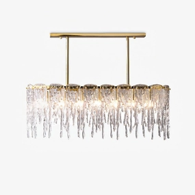 Rectangular Icicle Glass Chandelier chandelier,ceiling light,decorative lighting