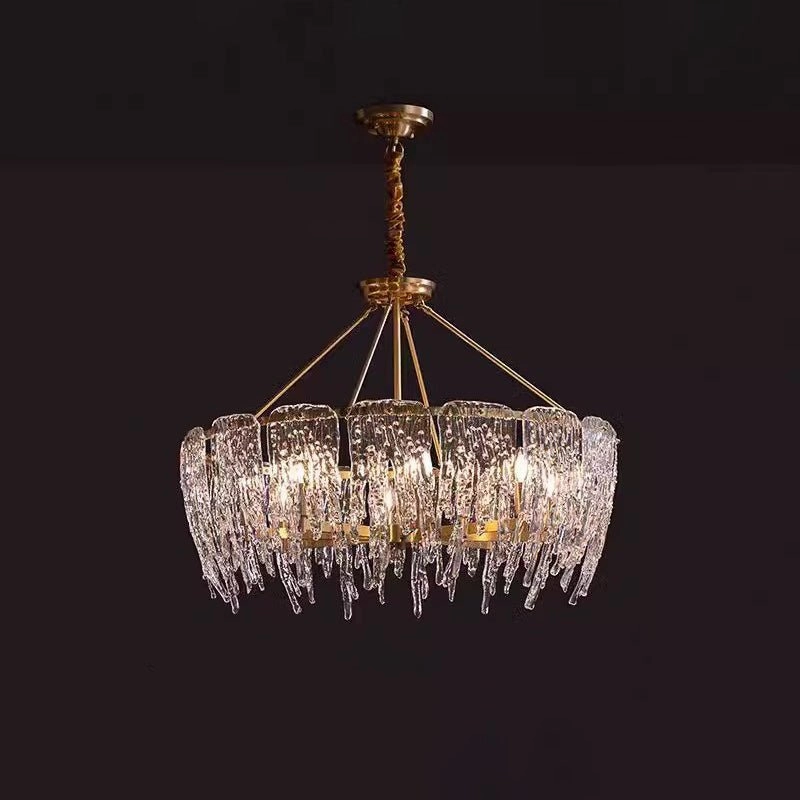 Rectangular Icicle Glass Chandelier