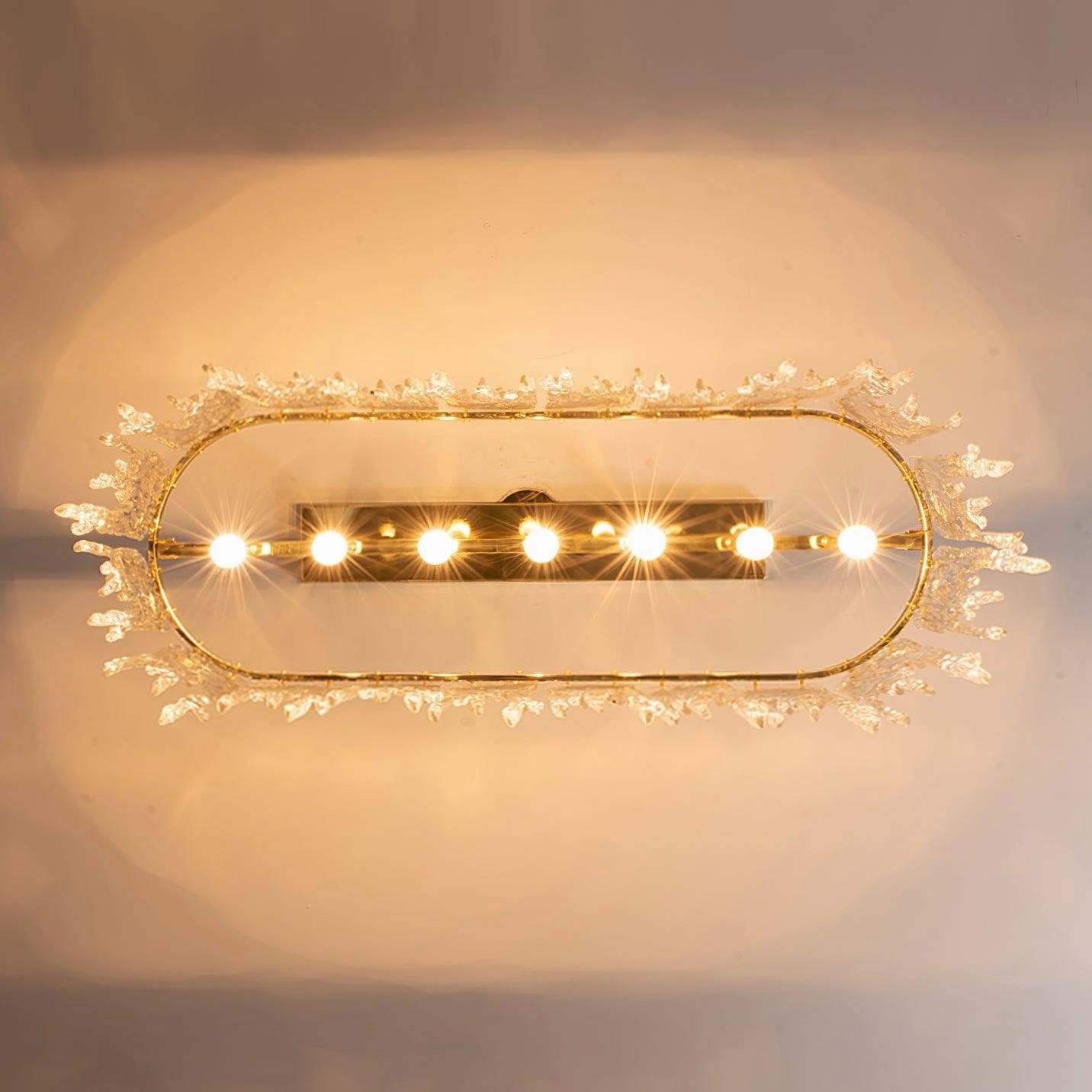 Rectangular Icicle Glass Chandelier