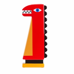 Red Dragon Ceramic Vase | Qeeboo Spark Vase,Glass Vase