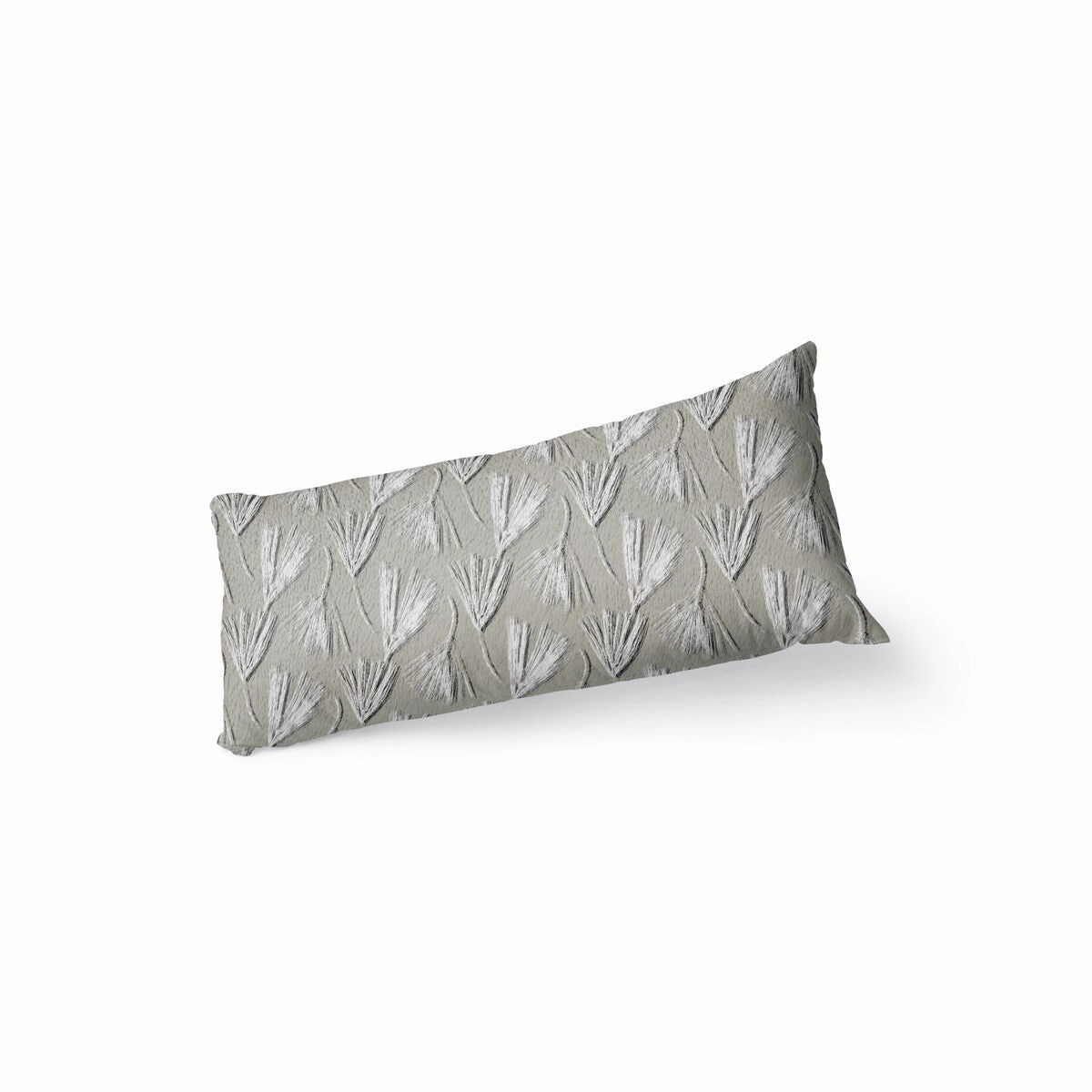 RED PINE IN ECRU Body Pillow By Becky Bailey - Beige, White