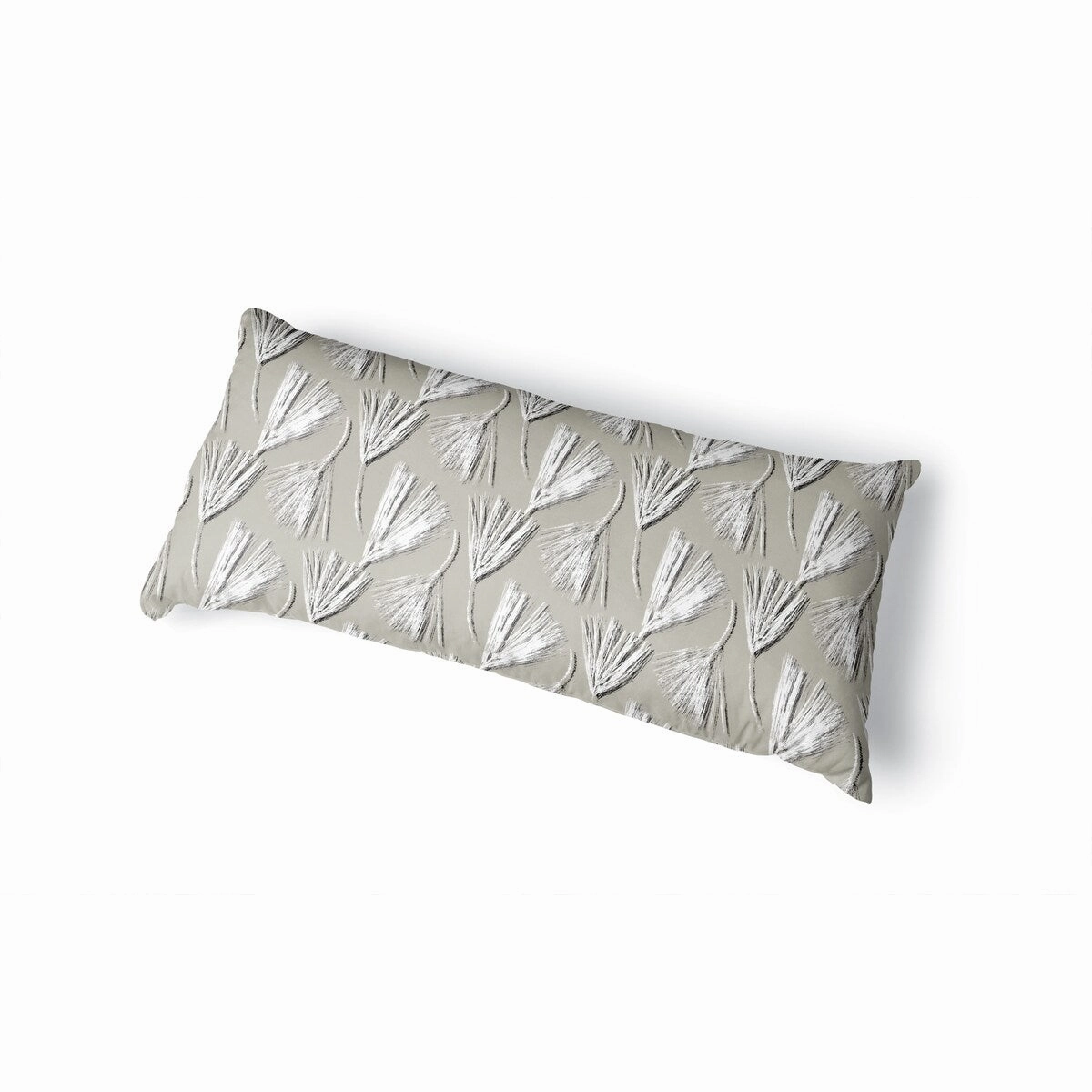 RED PINE IN ECRU Body Pillow By Becky Bailey - Beige, White pillows,bed pillow,sleeping cushion