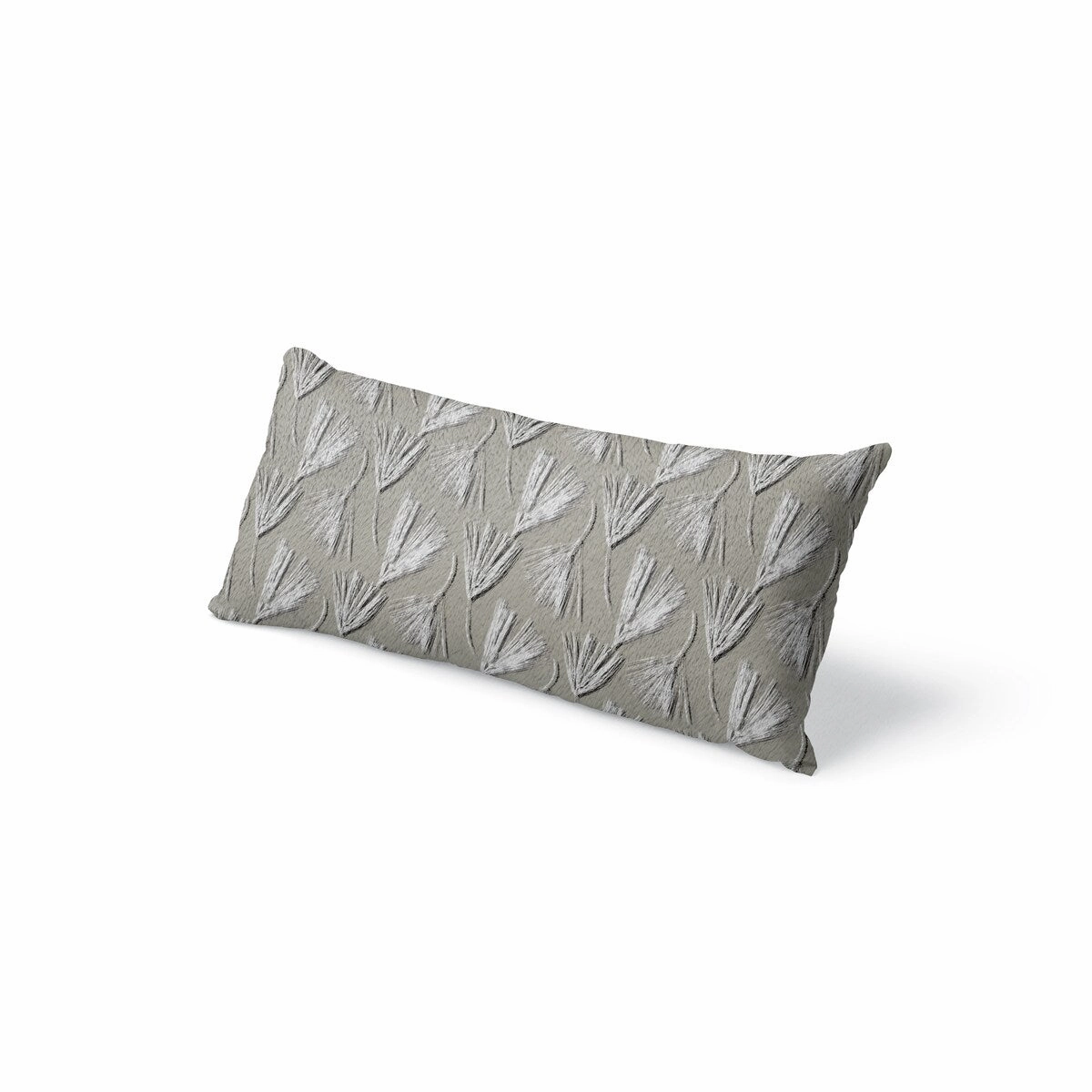 RED PINE IN ECRU Body Pillow By Becky Bailey - Beige, White