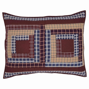 Red Rustic Bedding VHC Finley Sham Cotton Patchwork pillowcases,cotton pillow covers,bed linen