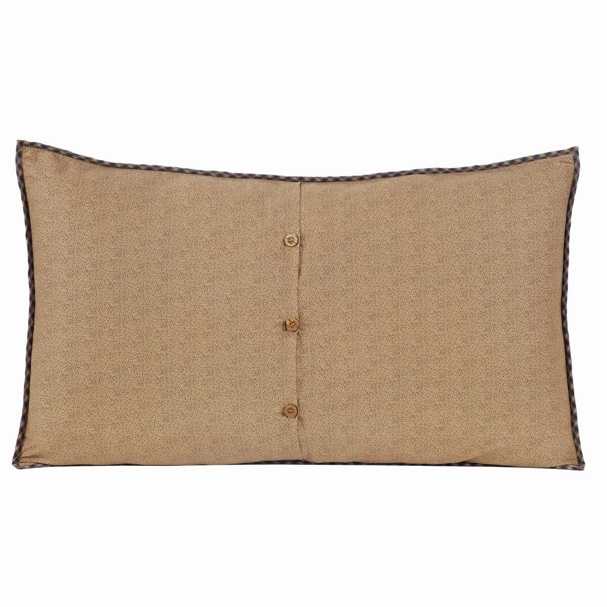 Red Rustic Bedding VHC Millsboro Sham Cotton Patchwork