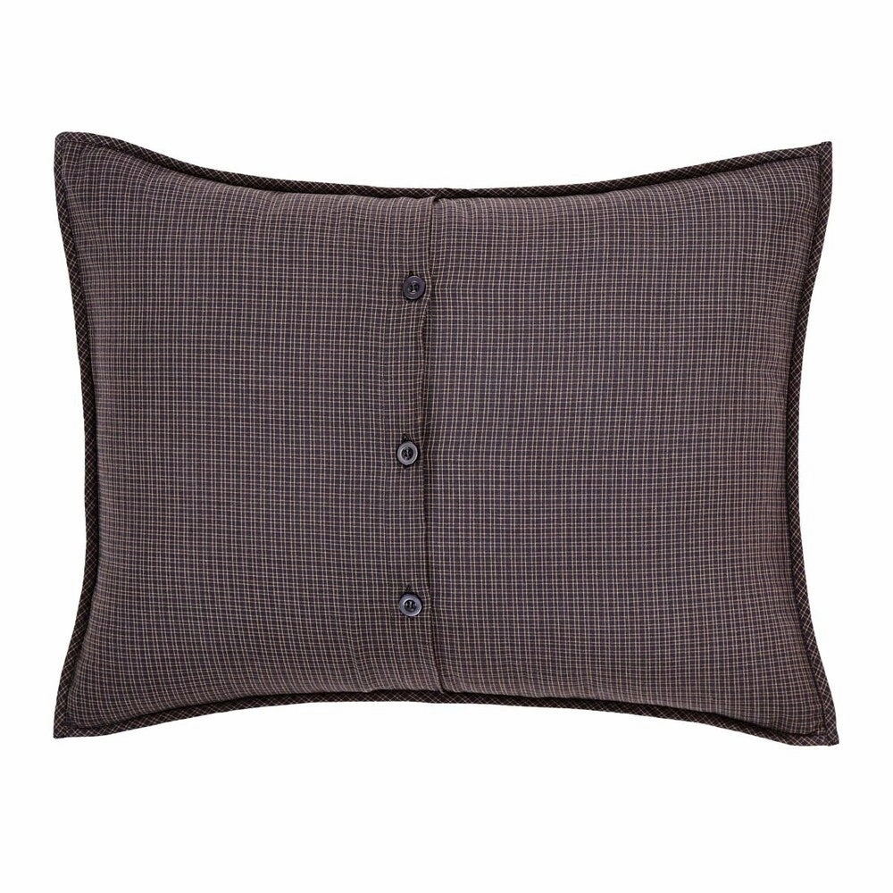 Red Rustic Bedding VHC Parker Sham Cotton Star Patchwork