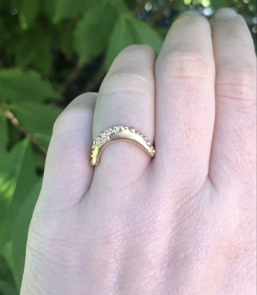 Reef Moon Diamond Ring