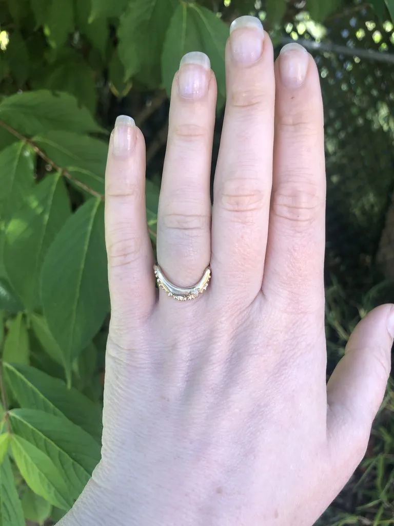 Reef Moon Diamond Ring