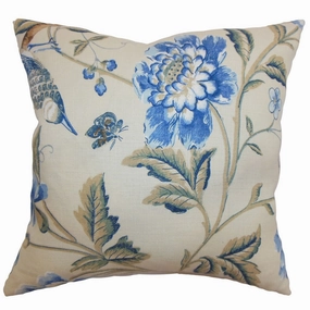 Regina Floral Euro Sham Blue Green pillowcases,cotton pillow covers,bed linen