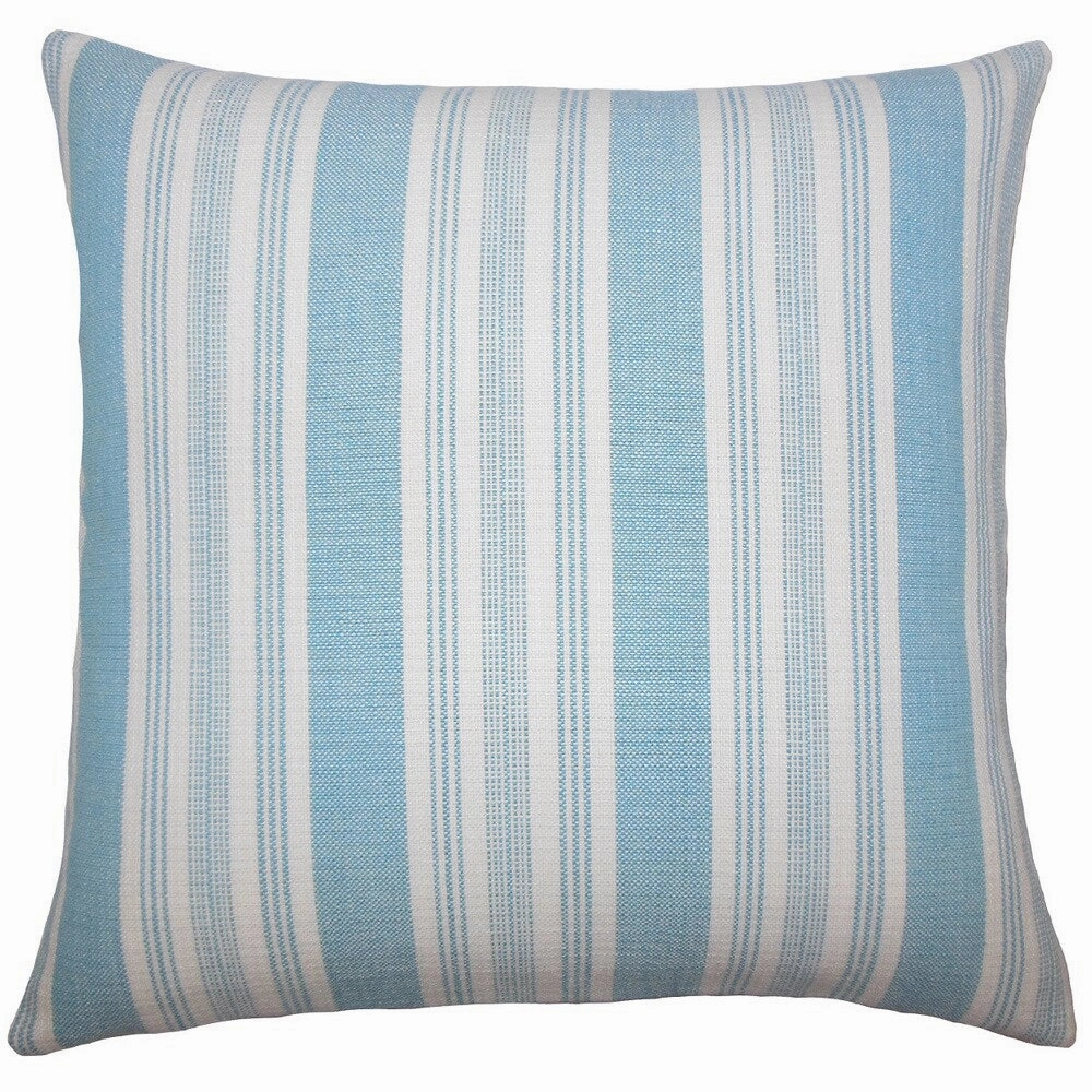 Reiki Striped Euro Sham Turquoise pillowcases,cotton pillow covers,bed linen