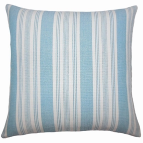 Reiki Striped Euro Sham Turquoise pillowcases,cotton pillow covers,bed linen
