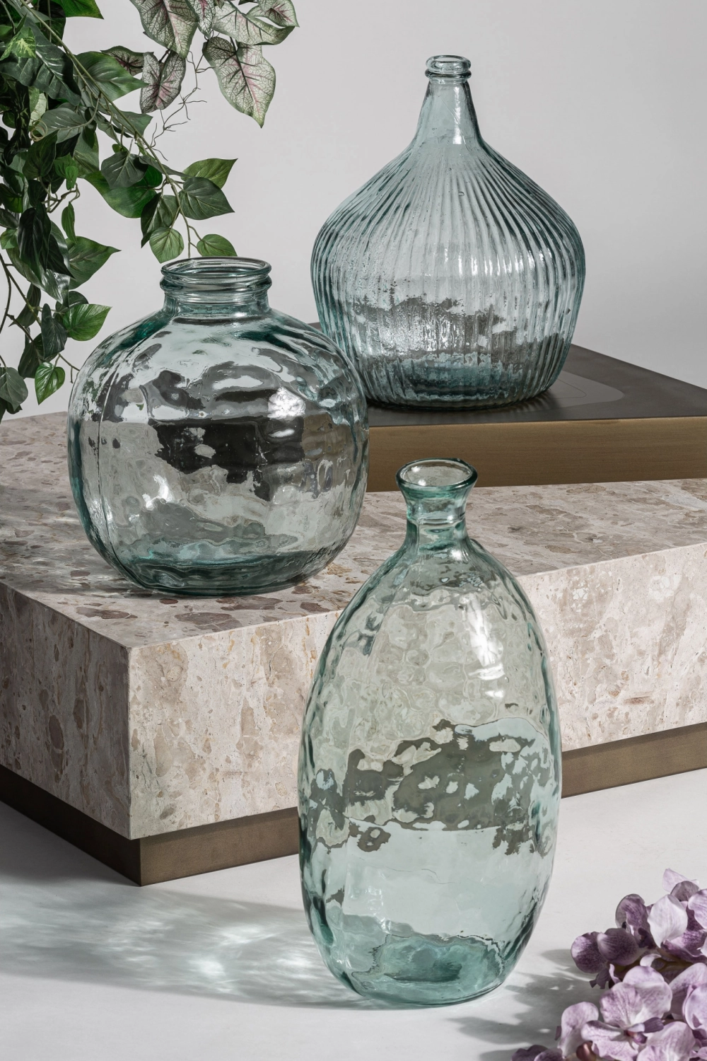 Ridged Glass Vase | Vical Home Sumaya