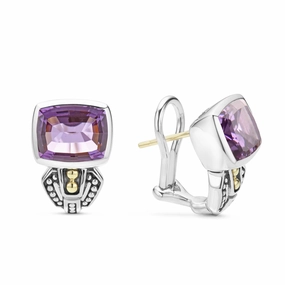 Rittenhouse Bezel-Set Amethyst Earrings