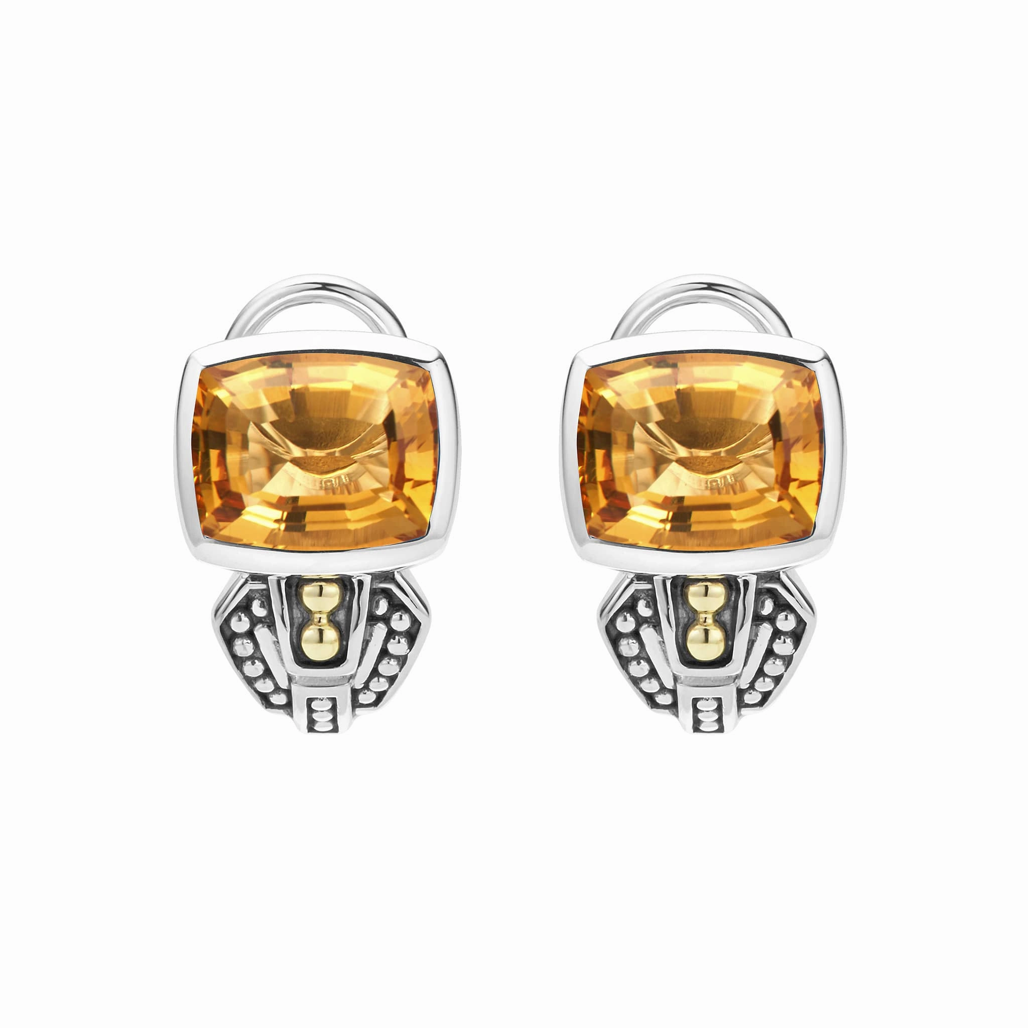 Rittenhouse Bezel-Set Citrine Earrings
