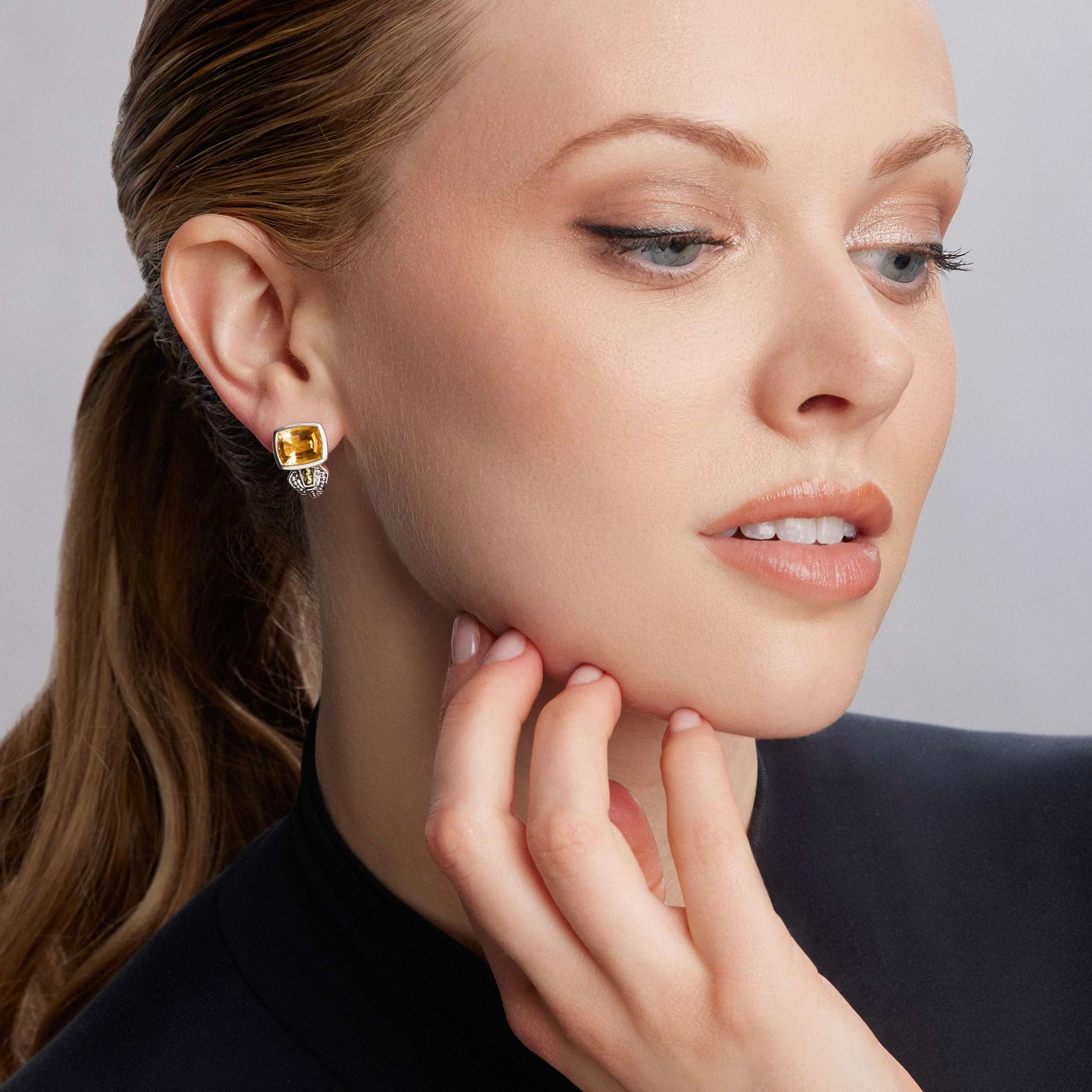 Rittenhouse Bezel-Set Citrine Earrings