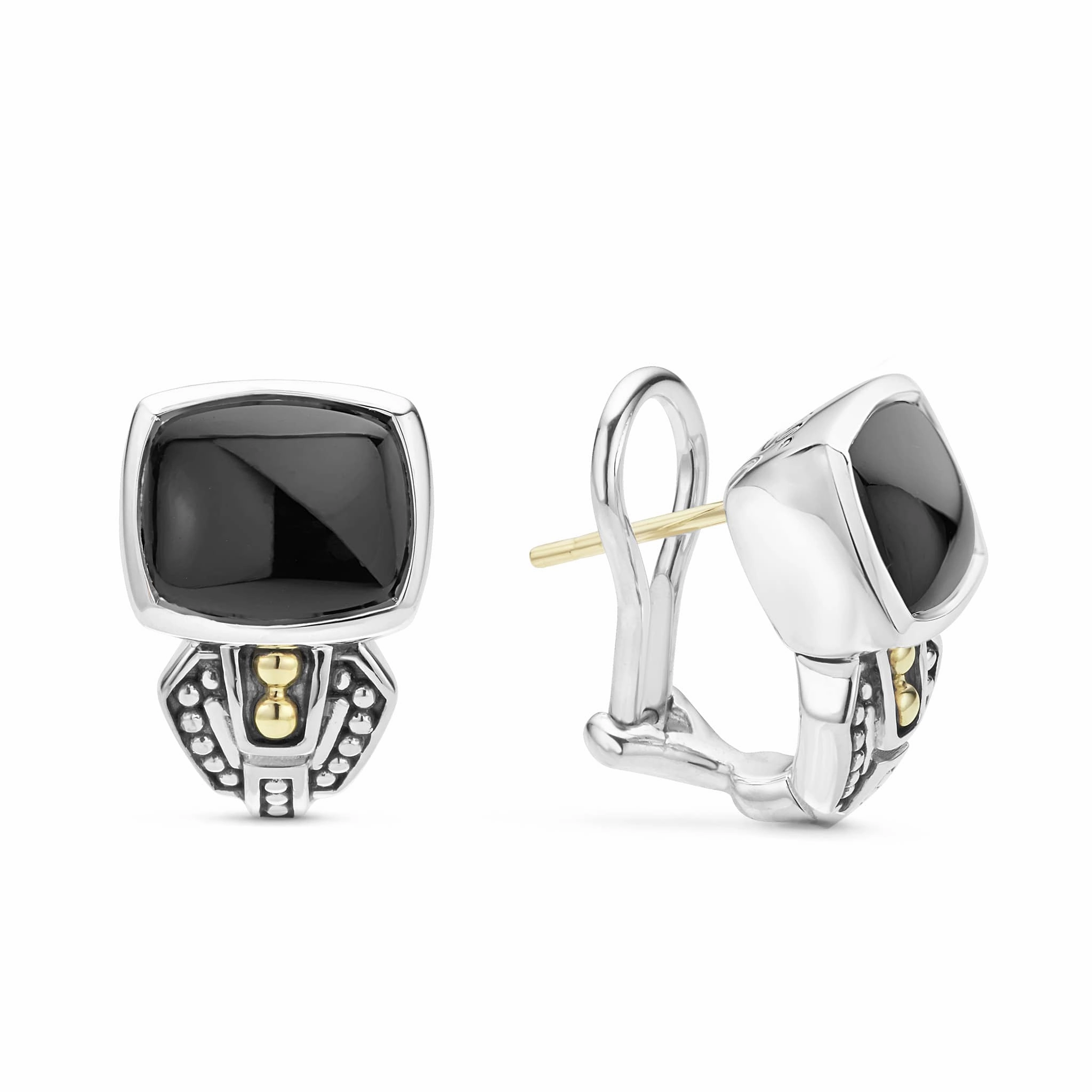Rittenhouse Bezel-Set Onyx Earrings