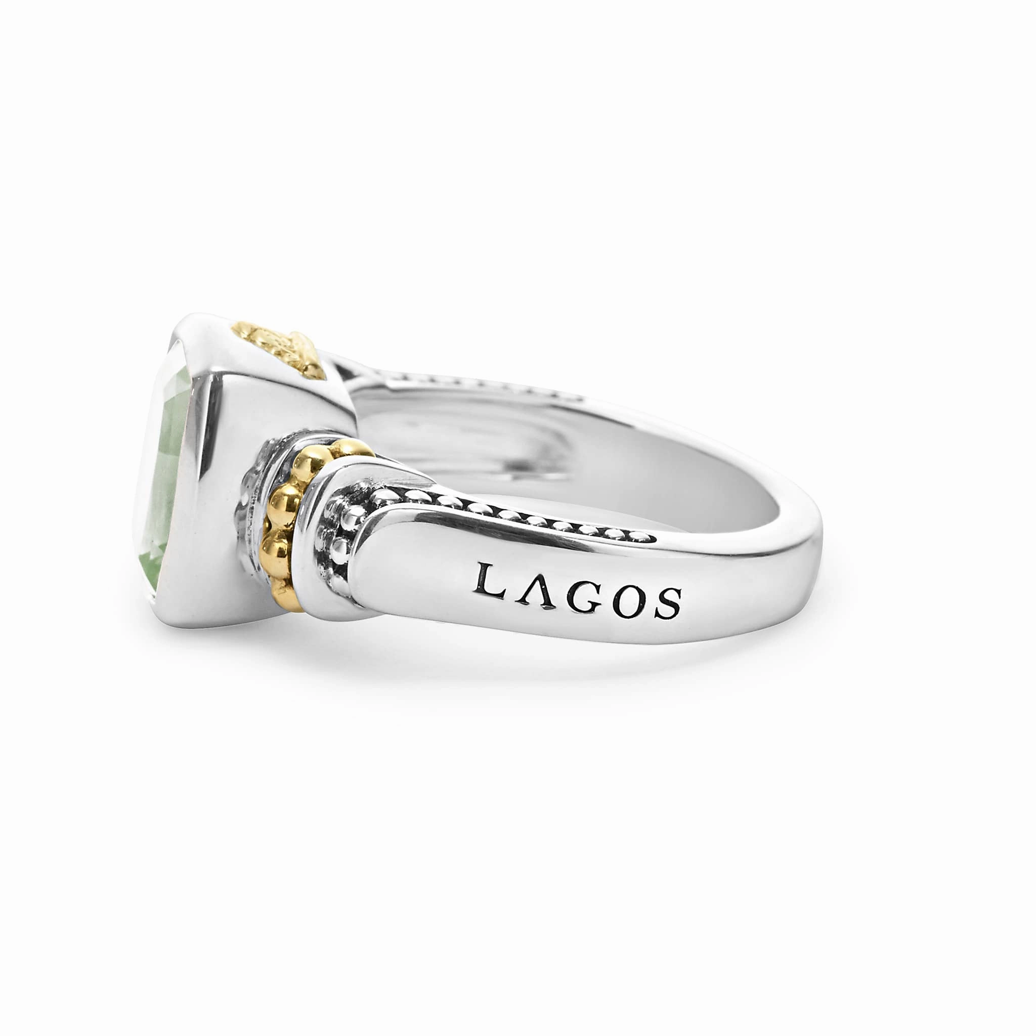 Rittenhouse Bezel-Set Prasiolite Ring