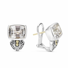 Rittenhouse Bezel-Set White Topaz Earrings