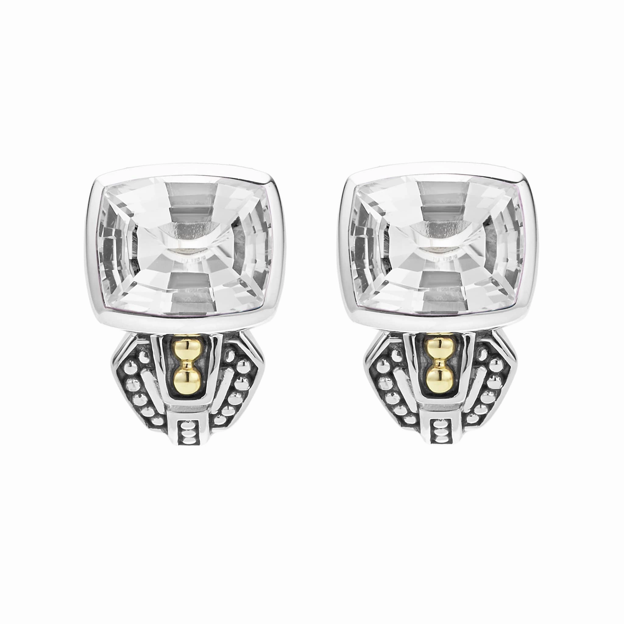 Rittenhouse Bezel-Set White Topaz Earrings