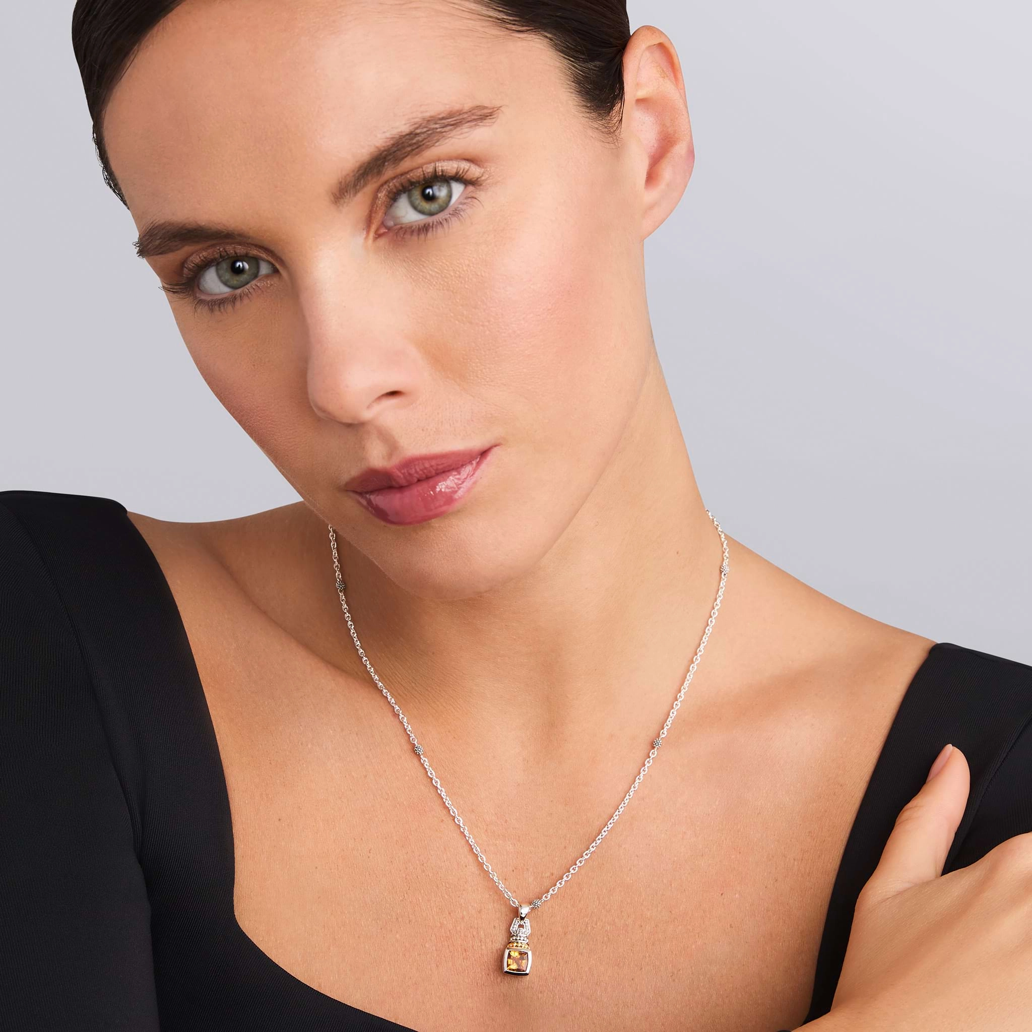 Rittenhouse Citrine Pendant Necklace