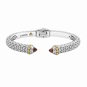 Rittenhouse Garnet Cuff Bracelet | 8mm