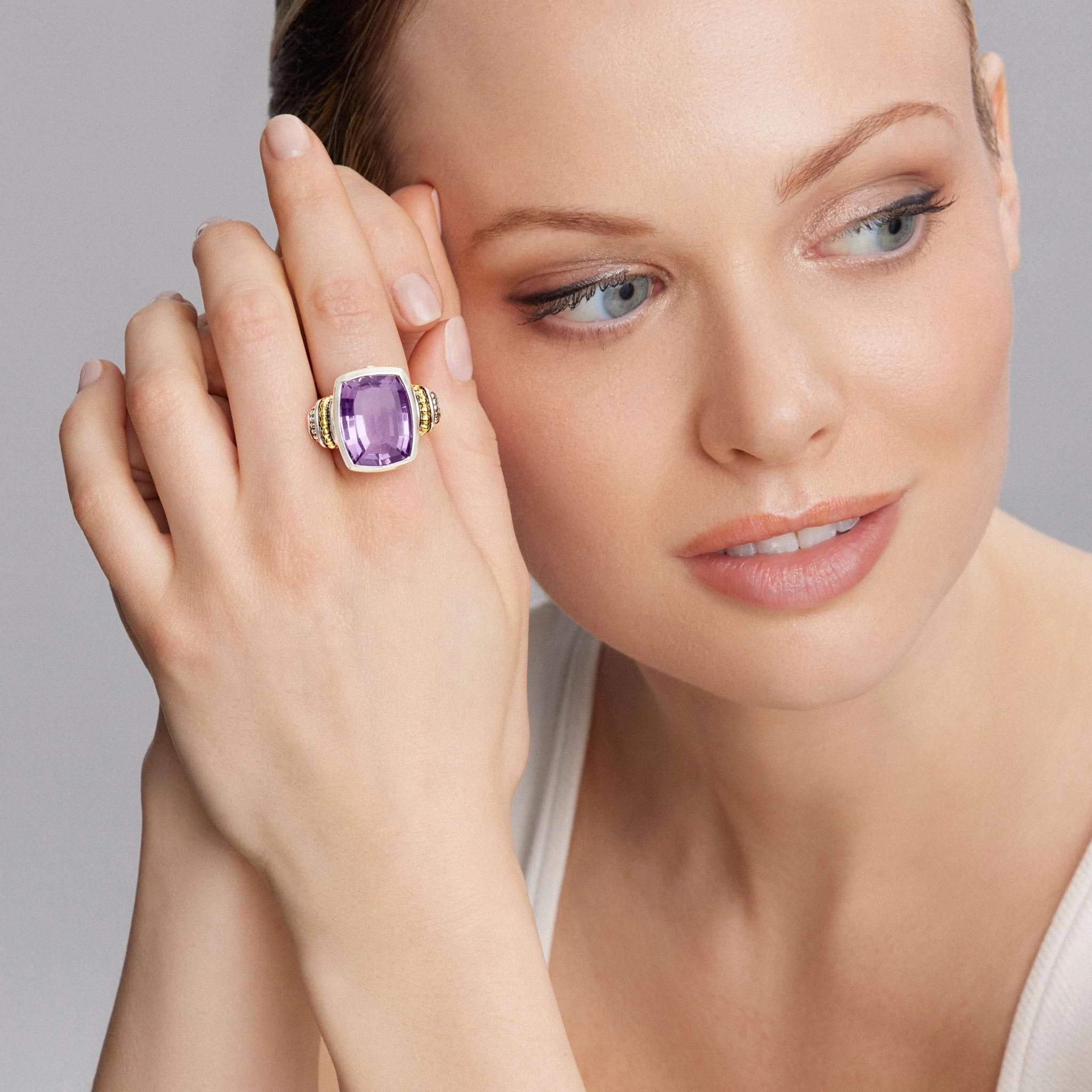 Rittenhouse Large Amethyst Statement Ring