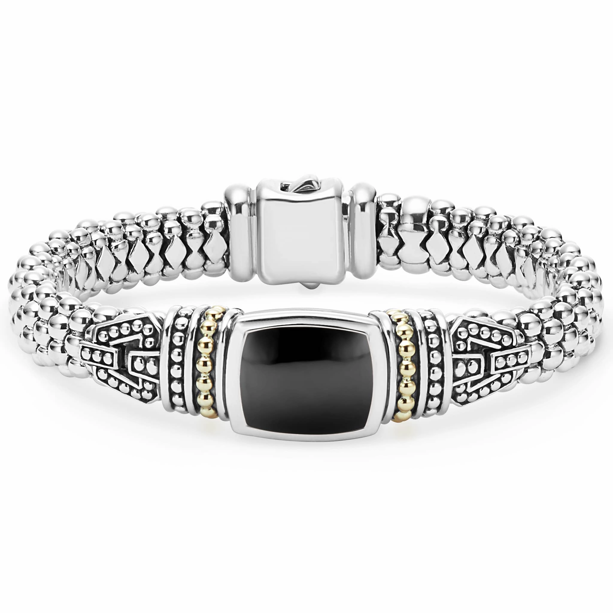 Rittenhouse Onyx Caviar Bracelet | 9mm