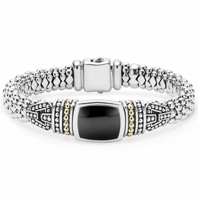 Rittenhouse Onyx Caviar Bracelet | 9mm