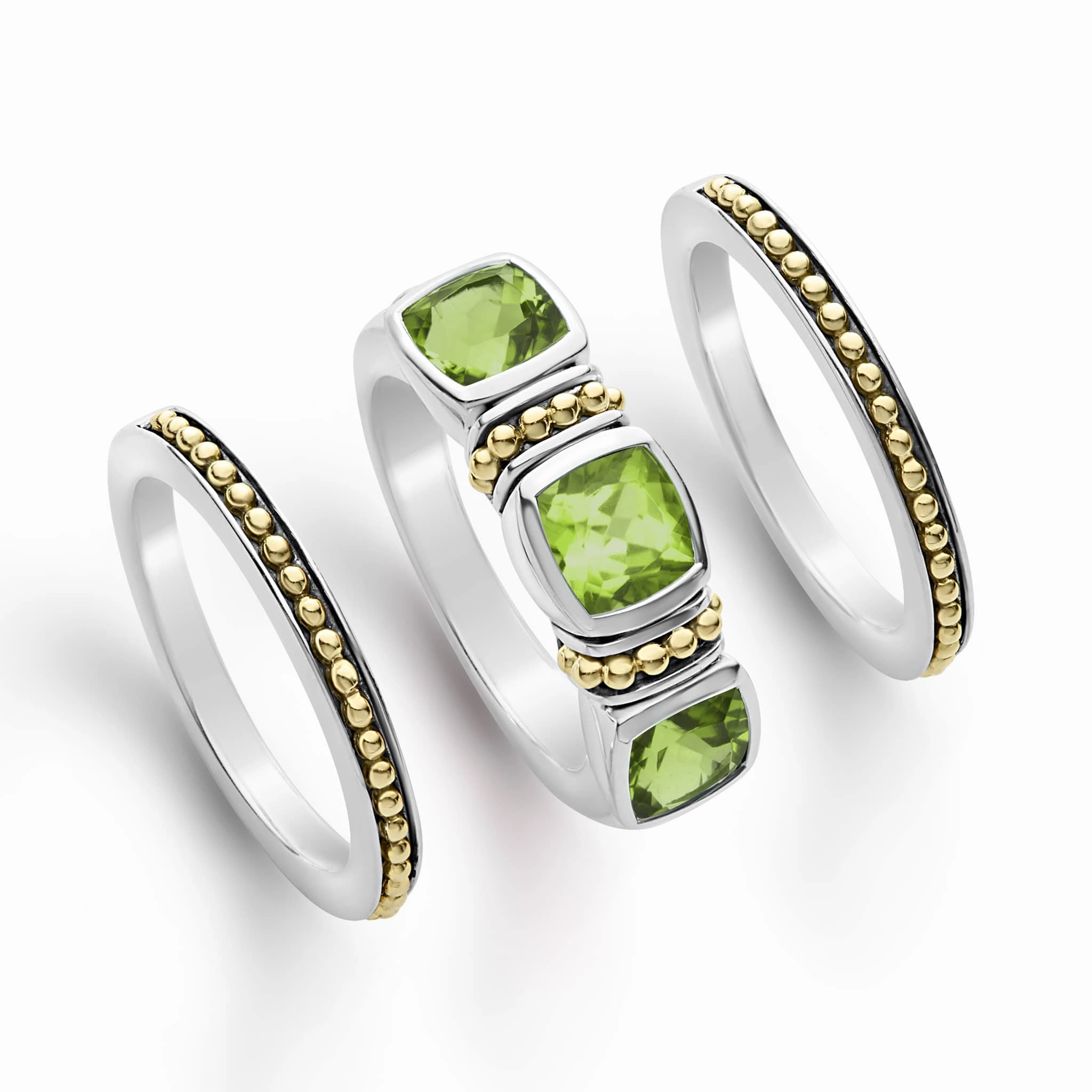 Rittenhouse Peridot Stacking Rings