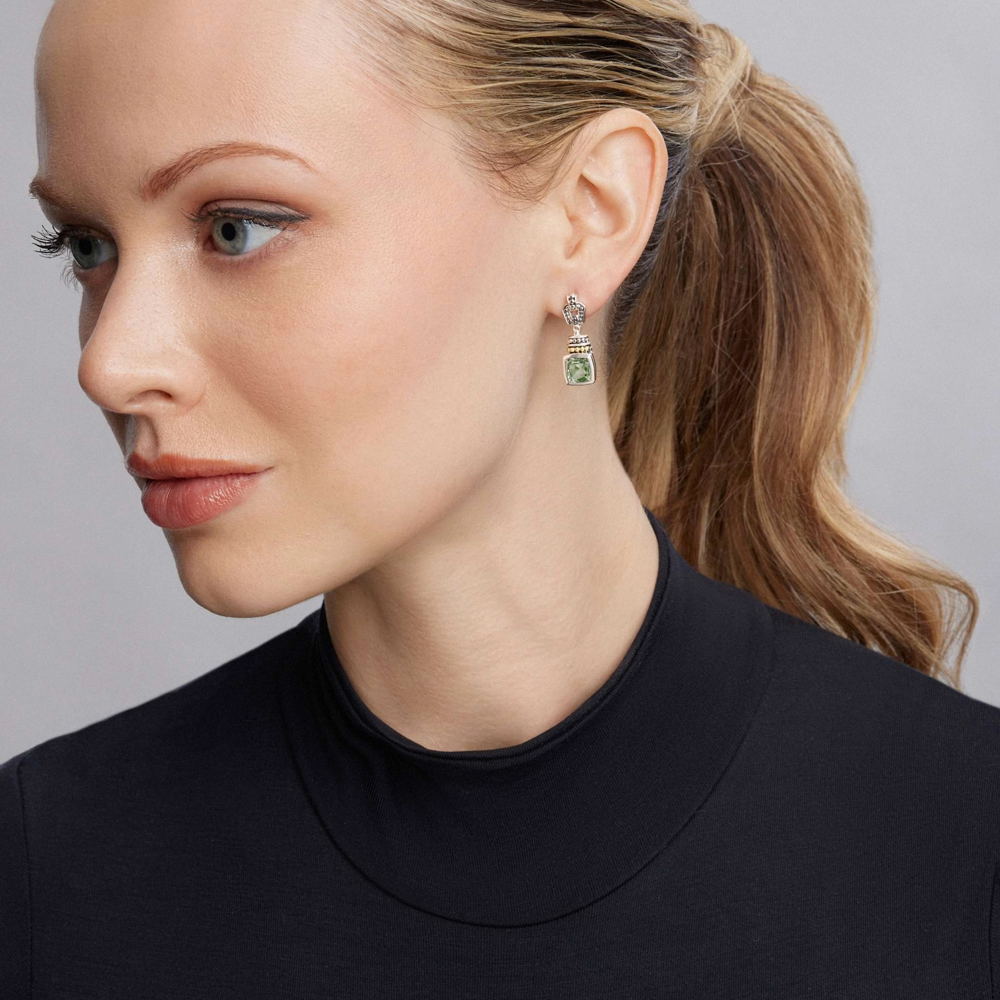 Rittenhouse Prasiolite Drop Earrings