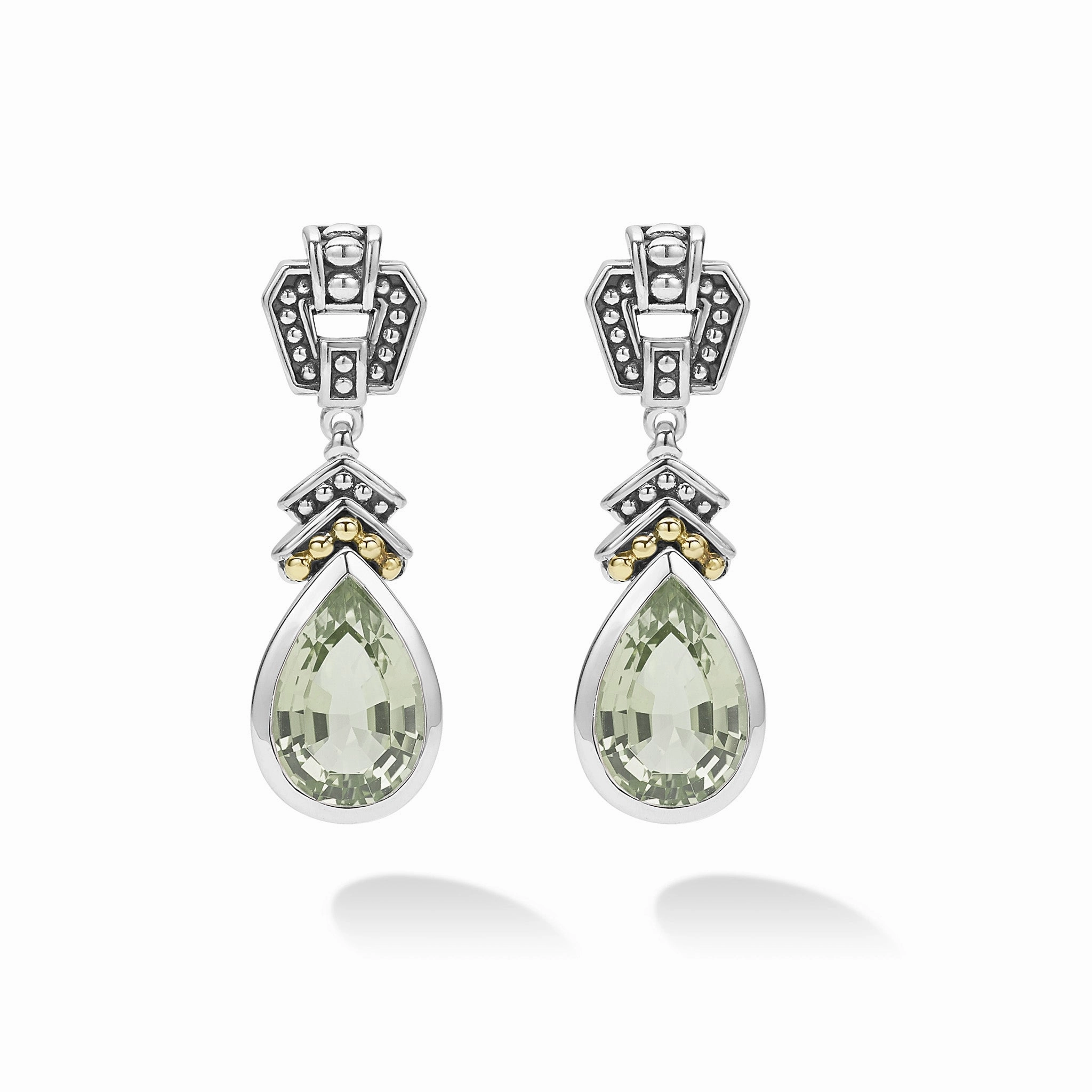 Rittenhouse Prasiolite Tear Drop Earrings