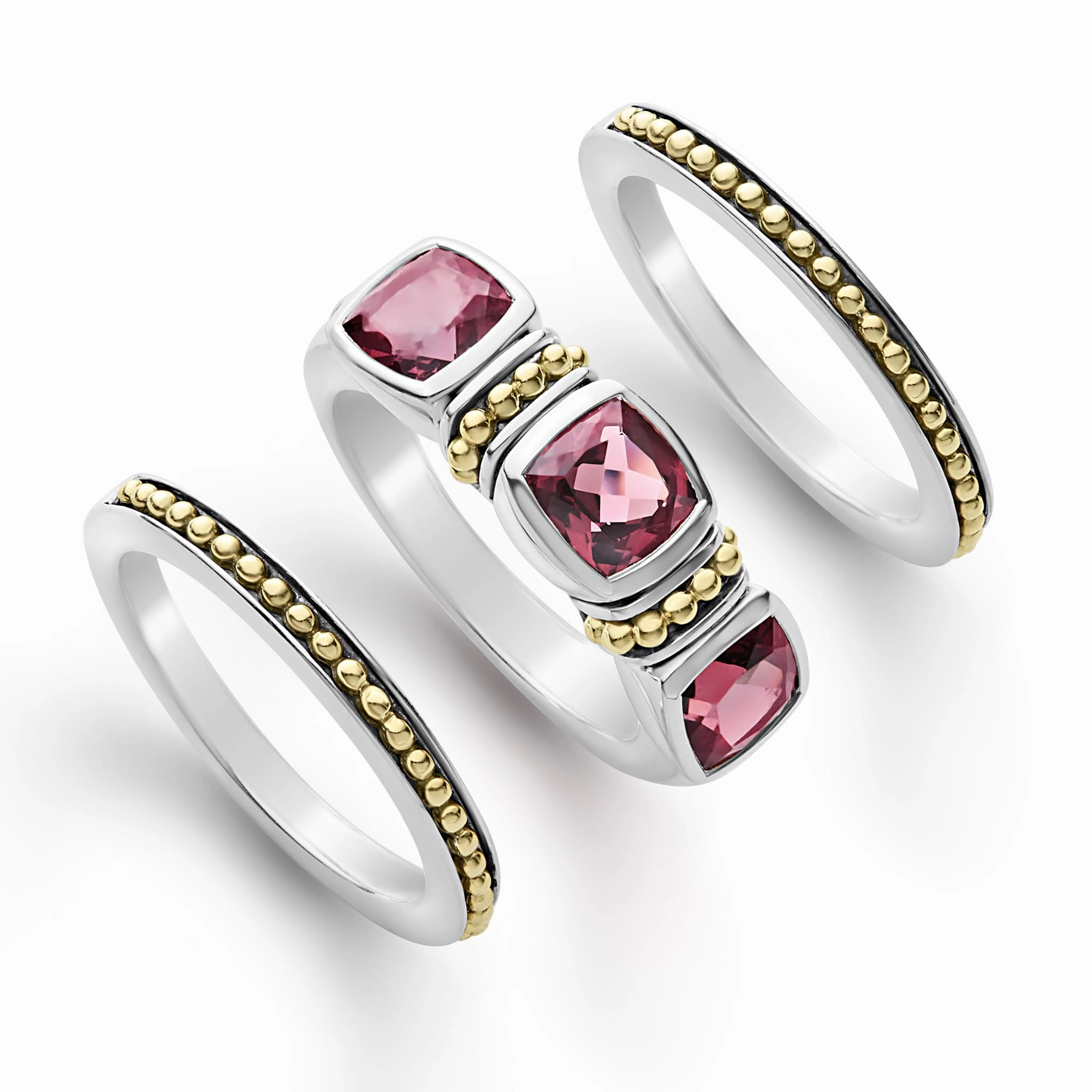 Rittenhouse Rhodolite Garnet Stacking Rings