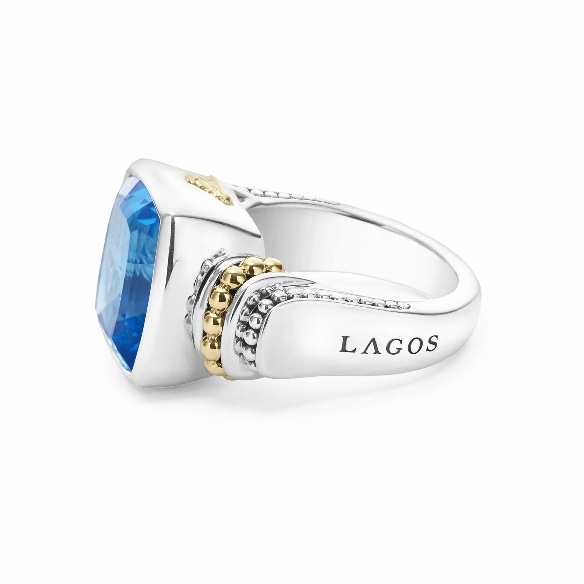 Rittenhouse Small Swiss Blue Topaz Statement Ring