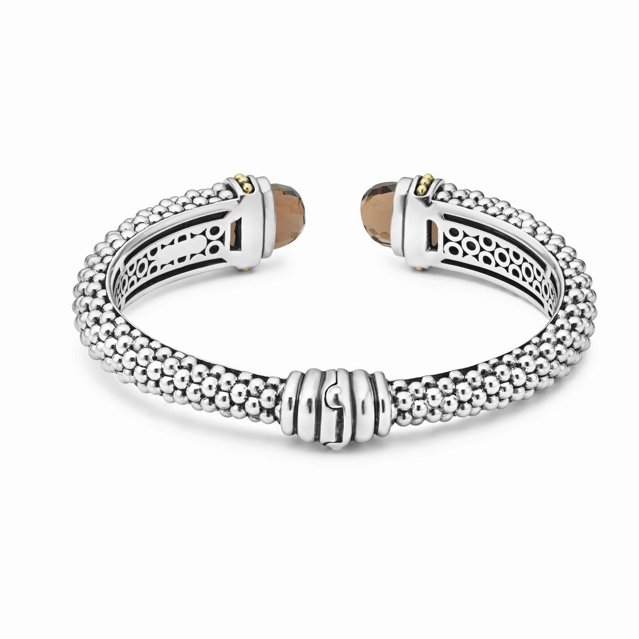 Rittenhouse Smokey Quartz Cuff Bracelet | 12mm