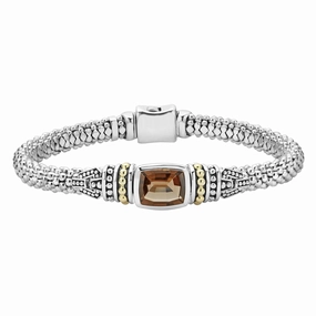 Rittenhouse Smokey Quartz Gemstone Caviar Bracelet