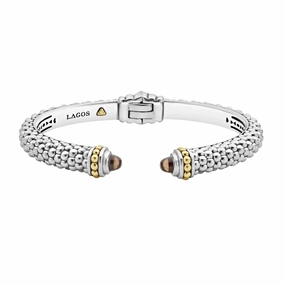 Rittenhouse Smokey Quartz Gemstone Cuff Bracelet