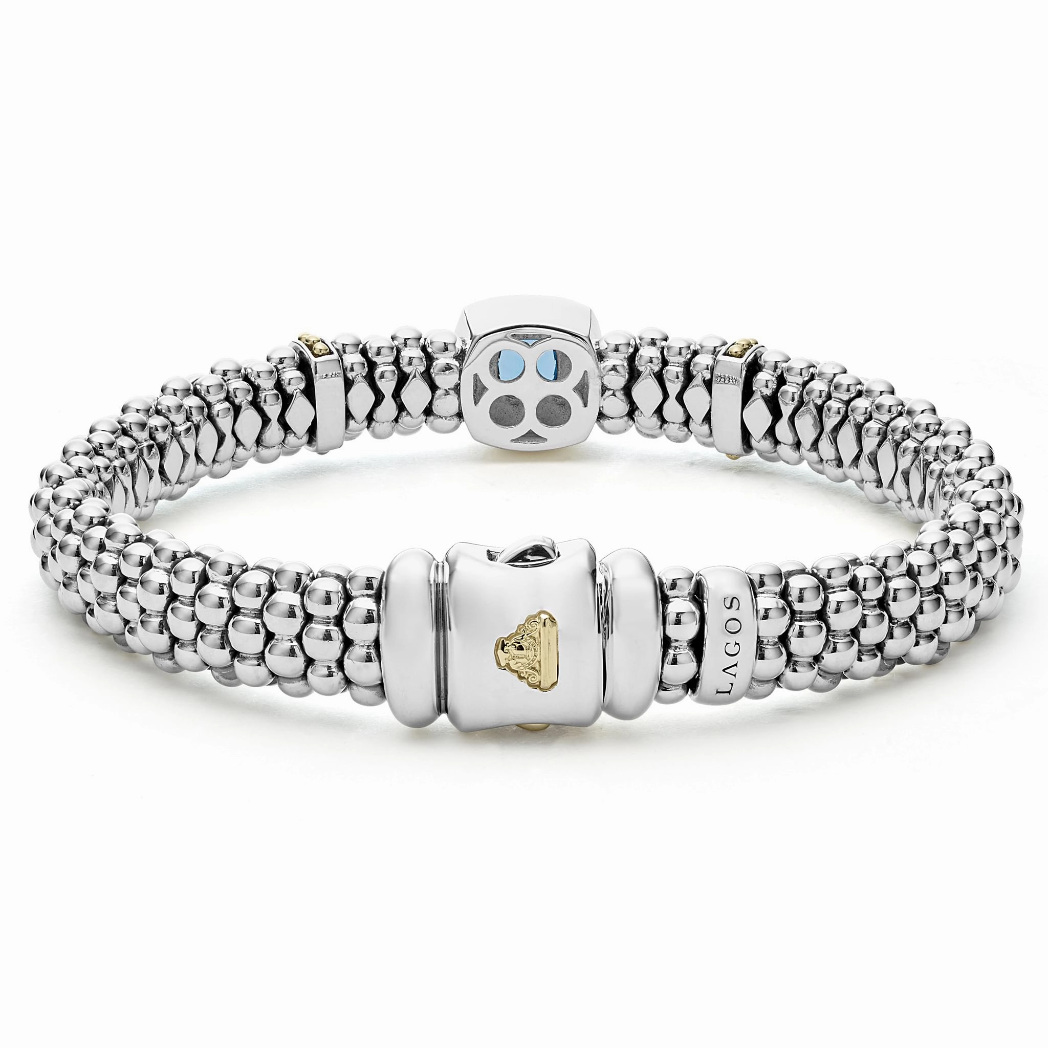 Rittenhouse Swiss Blue Topaz Caviar Bracelet | 9mm