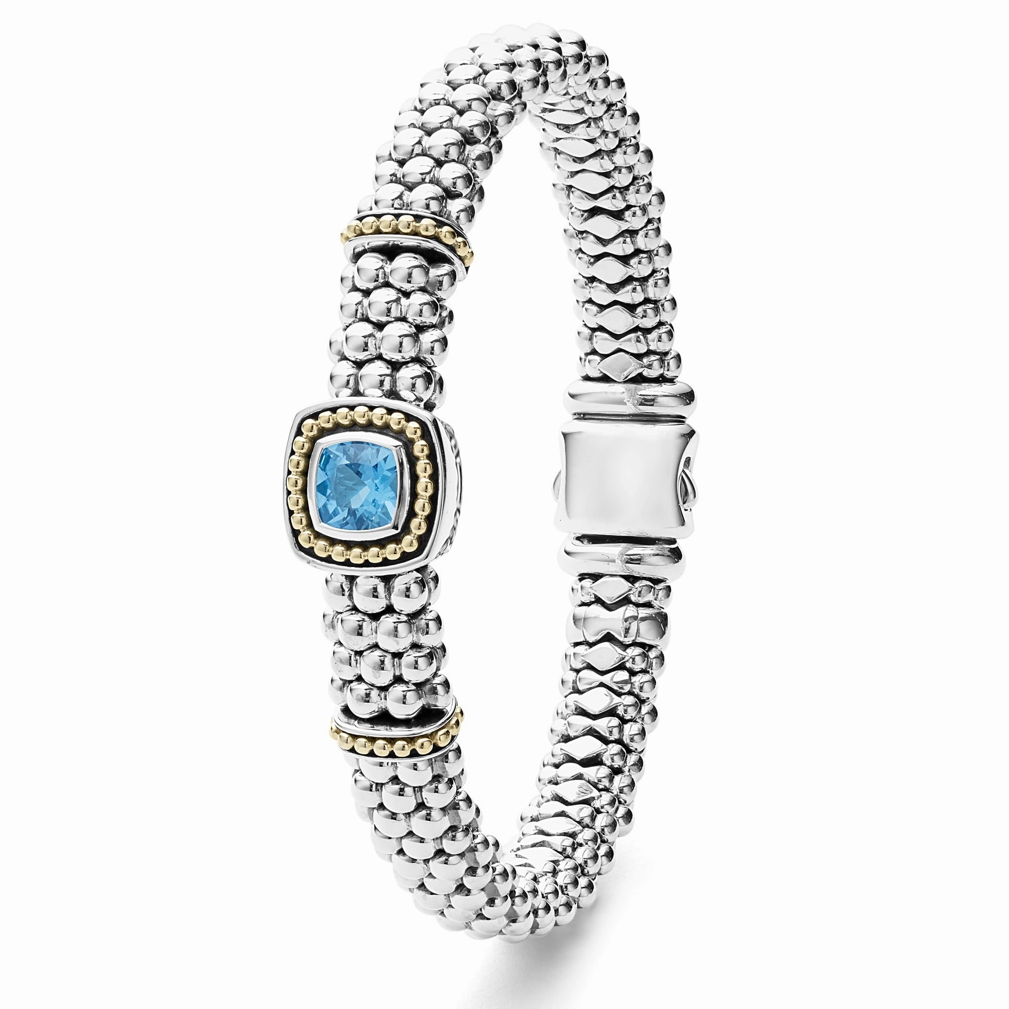 Rittenhouse Swiss Blue Topaz Caviar Bracelet | 9mm