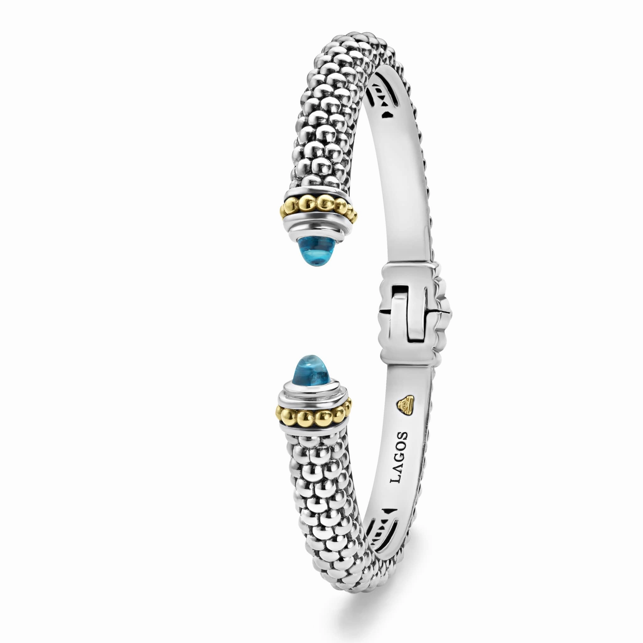 Rittenhouse Swiss Blue Topaz Cuff Bracelet | 8mm