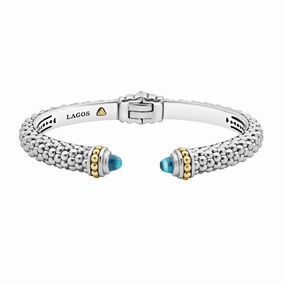 Rittenhouse Swiss Blue Topaz Cuff Bracelet | 8mm